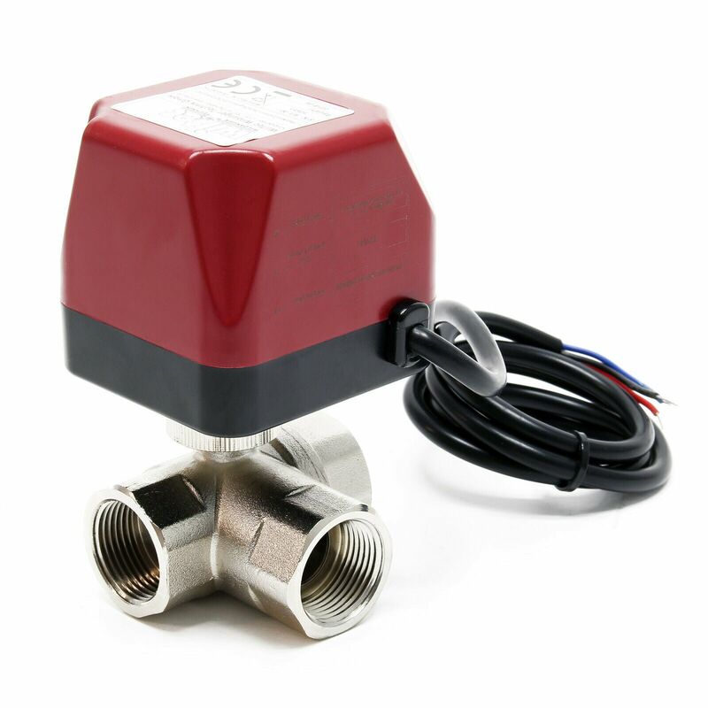 Vanne 3 voies motorisée motovanne électrovanne zone DN20 26.9 mm (3/4') 220vac