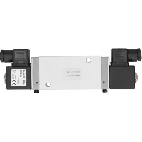 Vanne 5/2 électrovanne à commande électronique 24V DC G1/4 pour équipements industriels