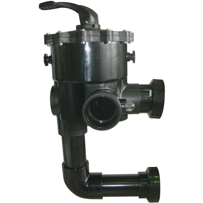 Vanne 6 voies latérale 1,5' pour filtre ppg Deluxe – connexion rigide 50 mm, pour filtration piscine
