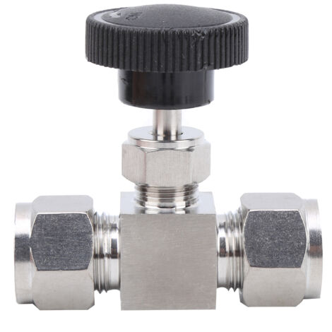Vanne à aiguille 2 voies haute pression en acier inoxydable 304 pour eau, gaz et liquide, filetage 1/2"
