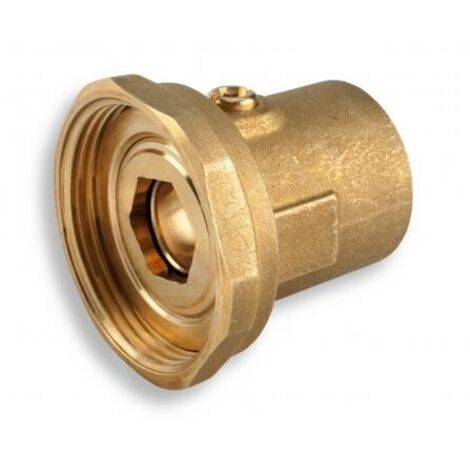 Vanne à bille avec demi-vis pour pompe 1 1/2", avec joint de 1".