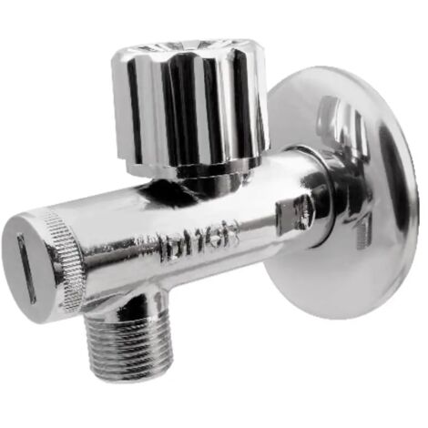 Vanne à bille coudée IDMAR 1/2" 3/8" avec bille anticalcaire
