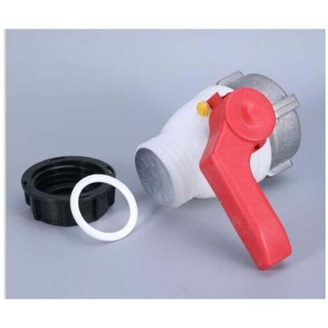 Vanne À Bille DN50 Aluminium Pour Cuve IBC 1000L Robinet Acide Alcalis Résistant Écrou Flottant