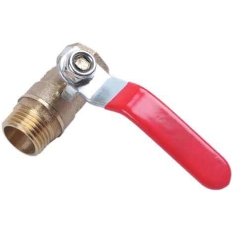 Vanne à bille en laiton à passage intégral, filetage mâle/femelle 1/2" -