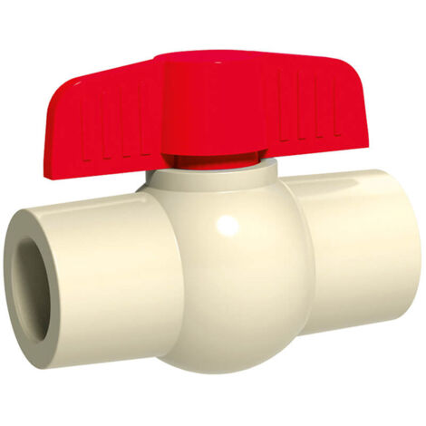 Vanne à bille IDMAR 1/2" CPVC (DN15) collée - système d'eau chaude