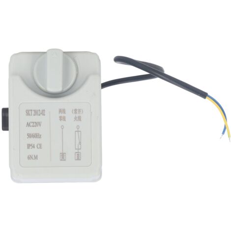 Vanne à bille motorisée 2 fils en laiton AC220V, résistante à l'usure IP54, pour eau chaude/froide et solution glycol à 50%, DN15.