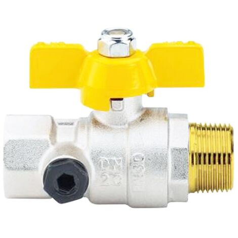 Vanne à bille pour Gaz Enolgas de Test h/F 1 avec papillon S1438N36