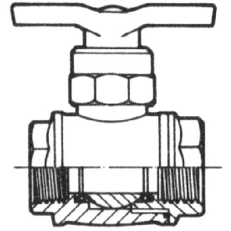 VANNE A BILLE PP HH GAZ - 1''1/4