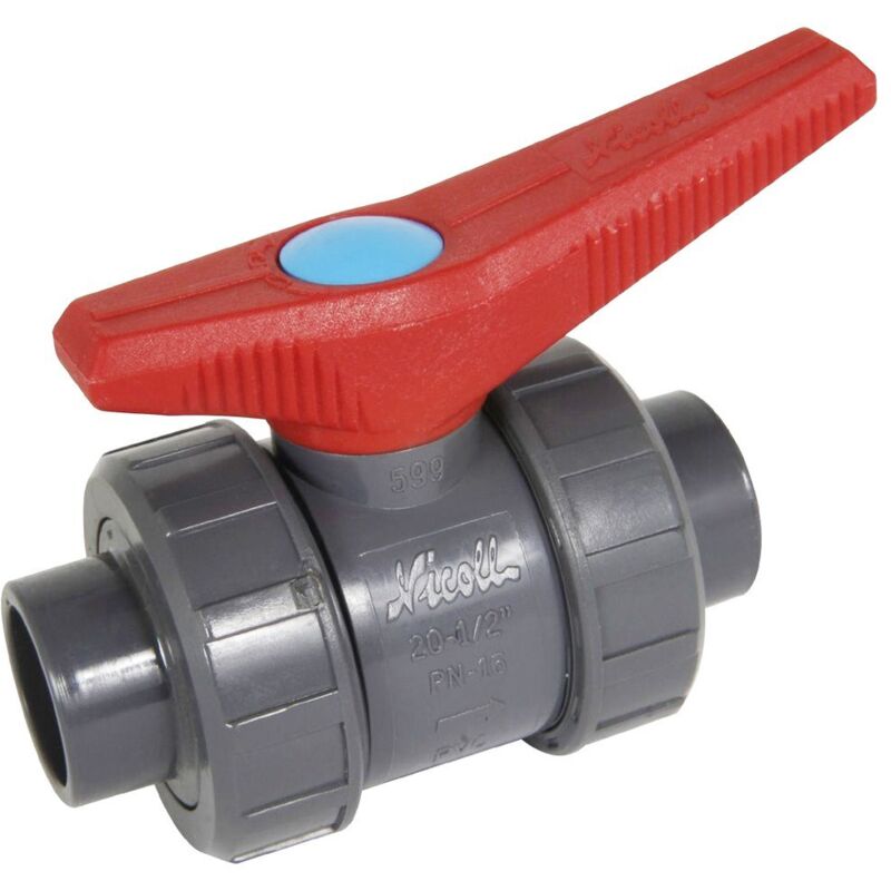 Vanne à bille pression à coller joint NBR H20 - Ø25