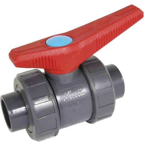 Vanne à Boisseau PVC 3/4" - Pression 16 Bar, Filetage Femelle/Femelle - Pour Réseau Eau Irriguation