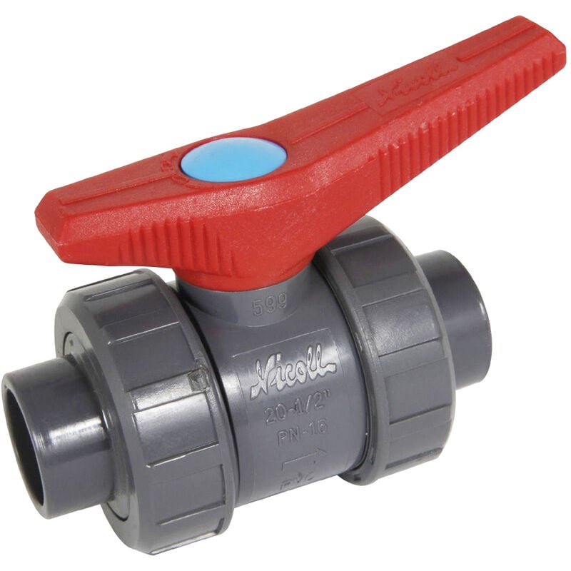 Nicoll - Vanne à bille pression à coller joint nbr H20 - Ø50
