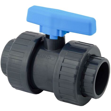 Vanne et robinet PVC - Vanne à boisseau PVC pression à coller FF Ø40 de Centrocom