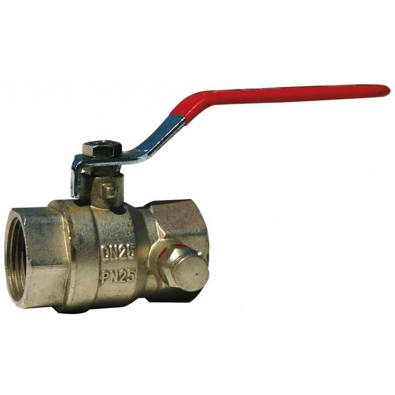 Renson - vanne a boisseau spherique avec purge PN25 ff 1''