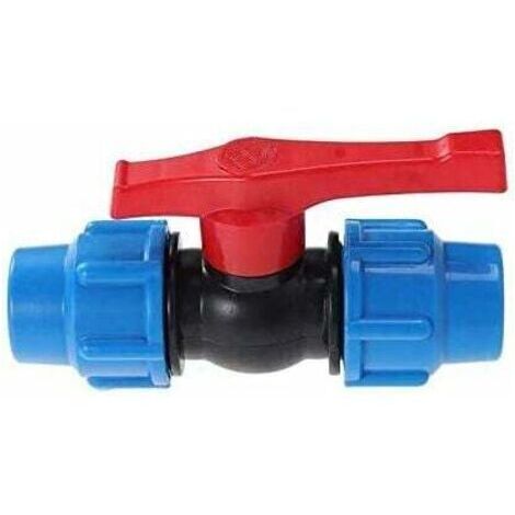 Vanne à boisseau sphérique en plastique PEHD pour tuyau de compression 32 mm