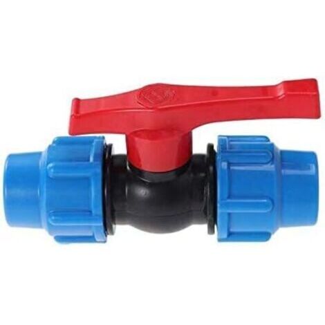 Vanne à boisseau sphérique en plastique PEHD pour tuyau de compression 32 mm