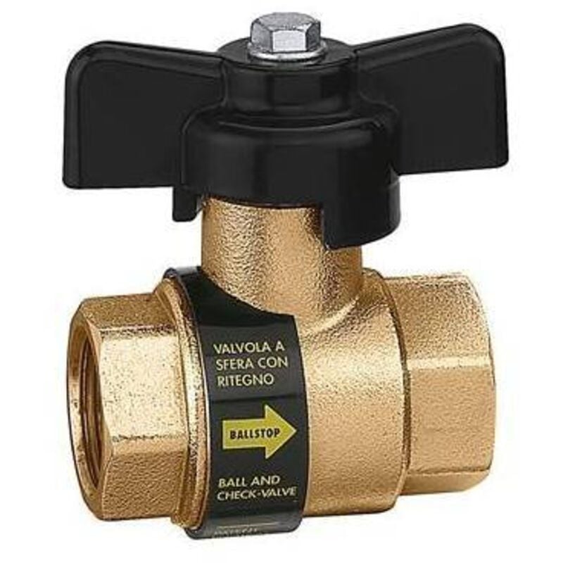 Caleffi - Vanne à boisseau sphérique ff à butée à bille avec contrôle de balstop