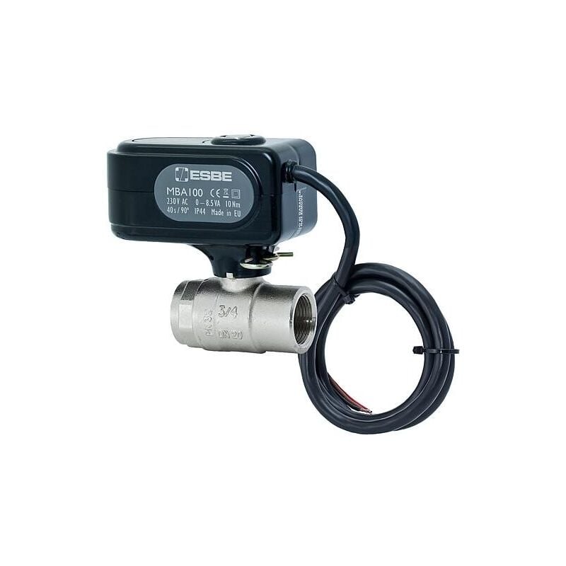 Esbe - Vanne à boisseau sphérique motorisée type mba 121, 2 voies DN32 (11/4')FI, 230 v, Kvs 100