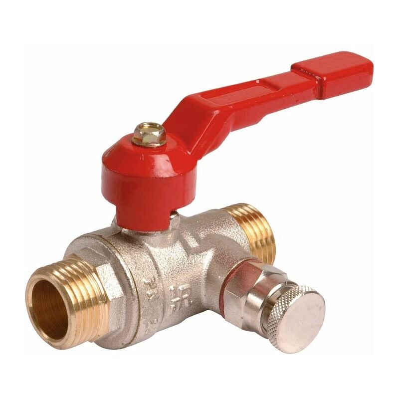 Ecolands - Vanne à purge laiton nickelé - m 1' - Ravani