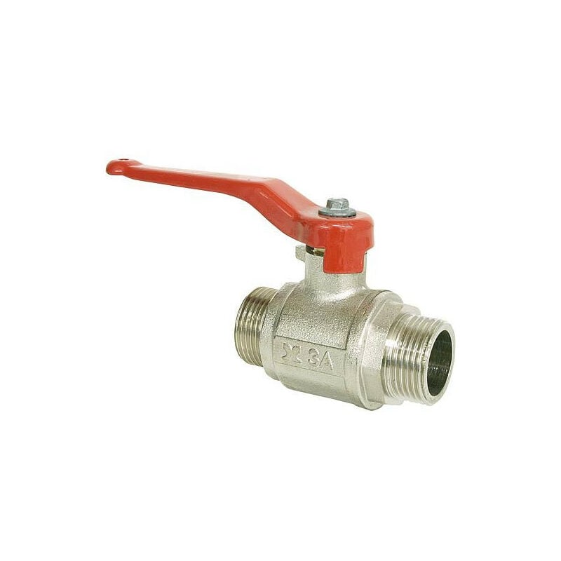 Banyo - Vanne a boisseau spherique pass integral, mâle/mâle 11/2' PN40 Laiton nickele