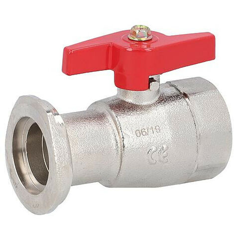 Vanne a boisseau sphérique pass.intégra DN 25 1" avec poignée papillon PN 16b - sans clapet thermosiphon
