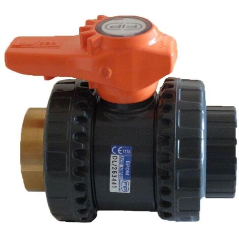 Vanne à boisseau VXEIFOV PVC Pression FF à coller / taraudée-VXEIFOV50 - Aliaxis