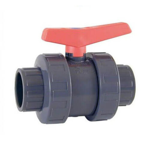 Astralpool – Vanne PVC pression 40 mm PN16 – Construction durable en PVC – Résistante à la corrosion – Pour systèmes de piscine