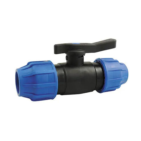 Vanne à compression en polypropylène pour tube PE/PPR, diamètre 25 mm