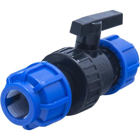 Vanne à compression pour tube PE Ø 25 mm 16 Bars