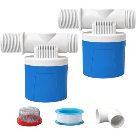 Vanne à flotteur à entrée latérale de 3/4 pouce, paquet de 2, vanne de contrôle automatique du niveau d'eau