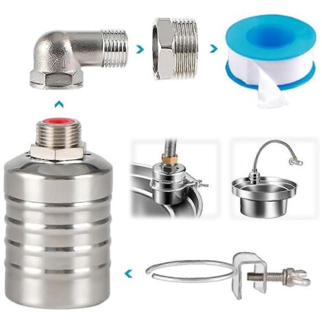 Vanne à flotteur de contrôle de niveau d'eau entièrement automatique de 1/2 pouce à 3/4 pouce