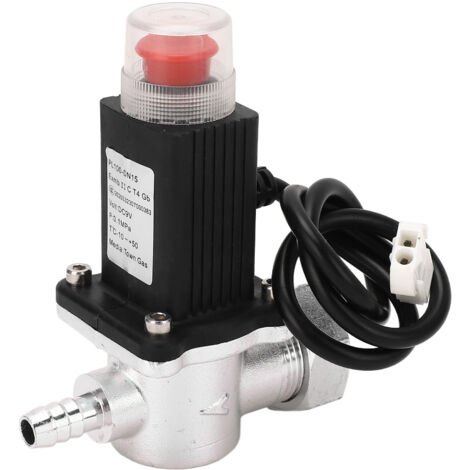 Vanne à gaz DN15 électromagnétique, commande à distance et arrêt automatique pour tuyauterie et bouteille de gaz