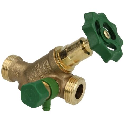 Vanne à passage direct 3/4’’ FM avec purge et avec broche non montante