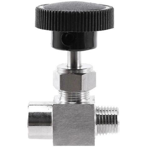 Vanne à pointeau réglable, filetage mâle/femelle 1/4 pouce, acier inoxydable 304, contrôle de débit, arrêt Cr