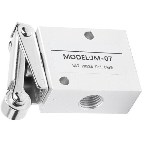 Vanne à Rouleau Pneumatique 3/2, Fileté 1/4" pour Commande Mécanique