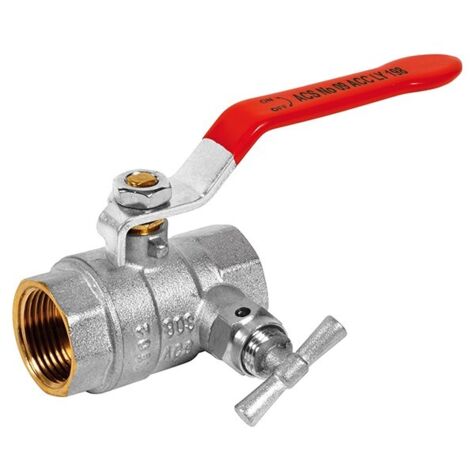 Vanne à sphère laiton 3/4'' – Raccord femelle ISO228 – Pression max PN32 – Étanchéité double joint o-ring