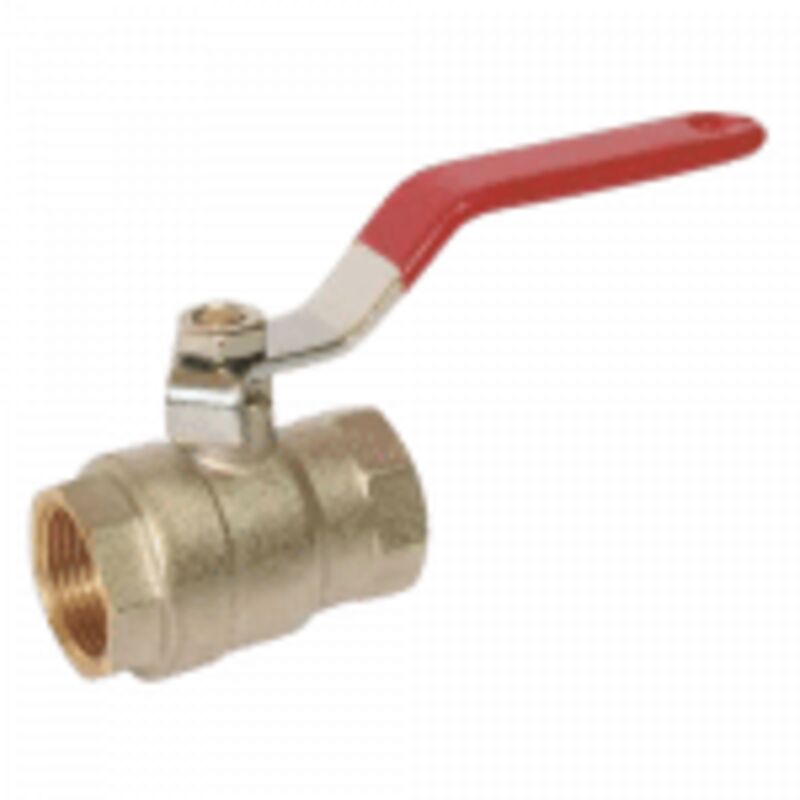 Vanne à sphère PN30 Passage intégral acs Poignée rouge f/f 1'1/4'(33x42) Somatherm