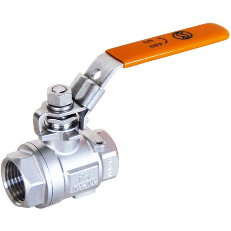 Vanne à sphère inox solaire Femelle/Femelle 1/2' (15/21) PN63 Sferaco