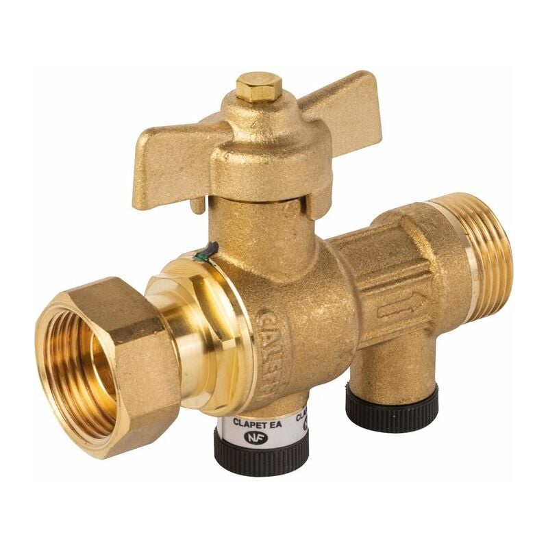 Sferaco - Robinet après compteur - Mâle / Femelle - Avec clapet anti-retour incorporé