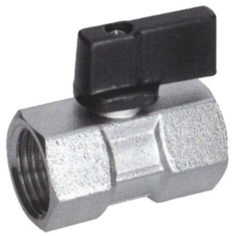 Vanne à sphère mini FF chromée Pro 1/2"