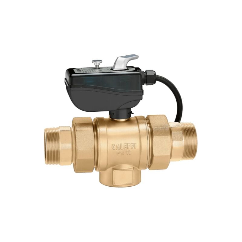 Robinet à boisseau sphérique deux voies motorisé 1', tension 24V Caleffi 638064 1'