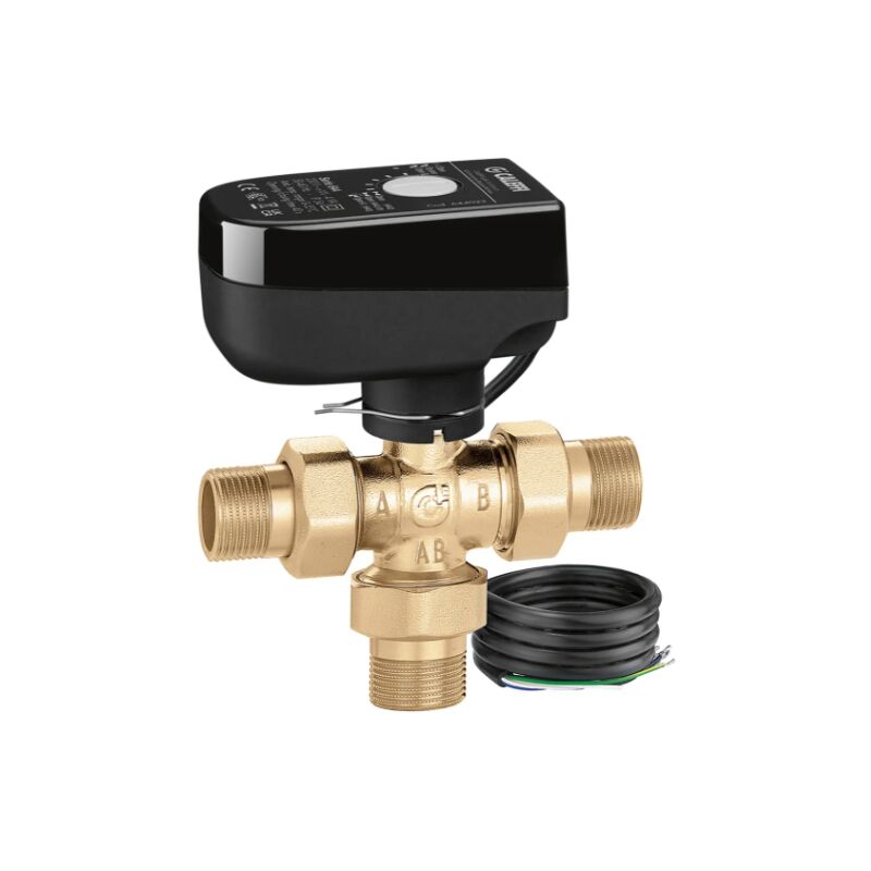 Vanne à sphère motorisée à trois voies 3/4", tension 230V Caleffi 644352 3/4"