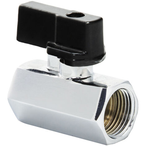 Vanne à sphère papillon femelle-femelle mini 3/8" pour filetage