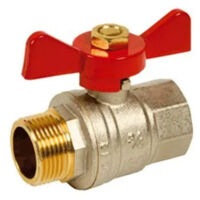 Vanne à sphère PN40 Passage intégral ACS Papillon rouge M/F SFERACO