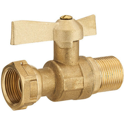 Vanne à sphère pour compteur d'eau droite femelle mâle 3/4 3/4 - NOYON THIEBAULT