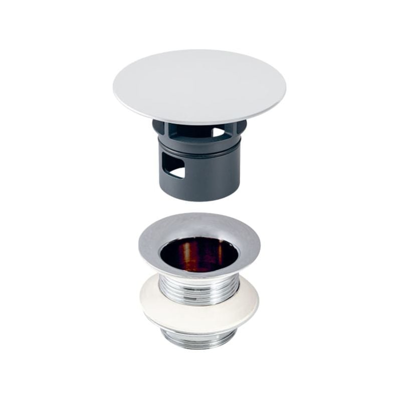 Valve d&39 152050211 chromé , 1 1/4 "x 50 mm, avec chromé vidange - Geberit