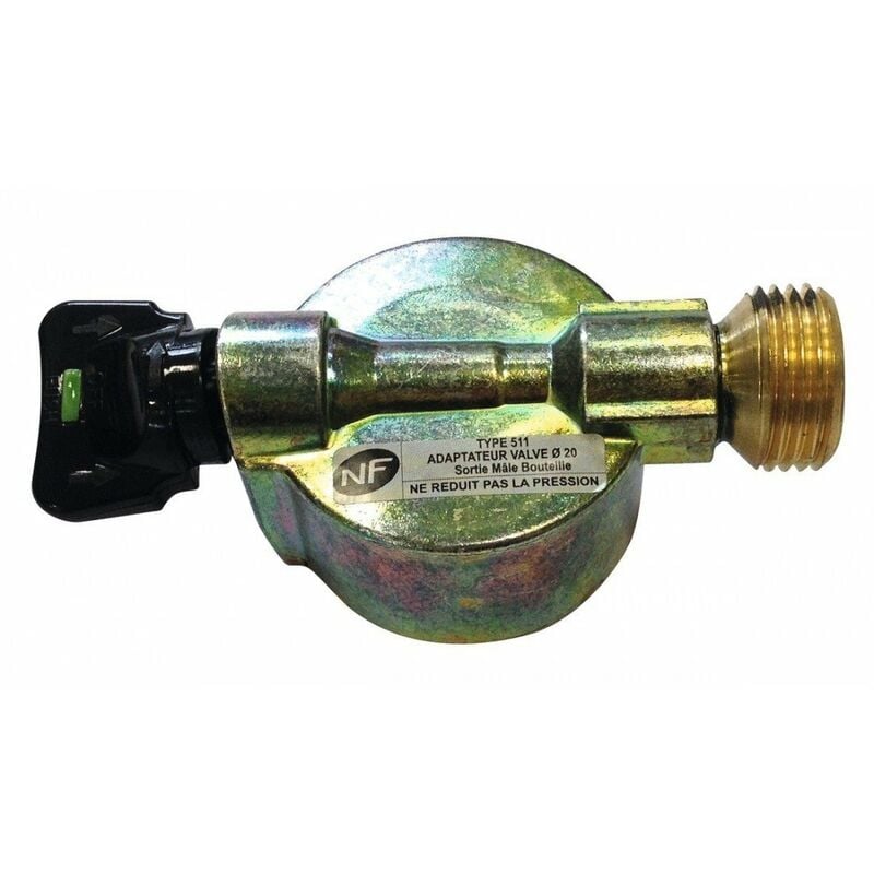 Adaptateur pour boutille de gaz à valve 20mm