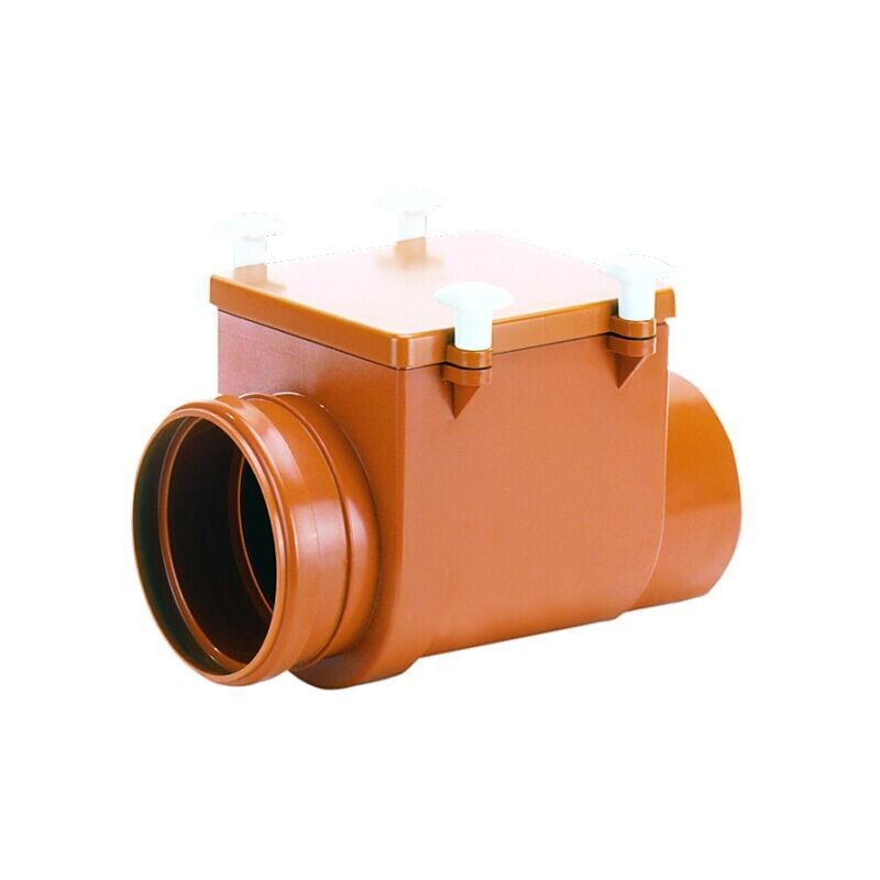 Vanne anti-inondation DN110 avec clapet en acier inoxydable et fosse d'inspection