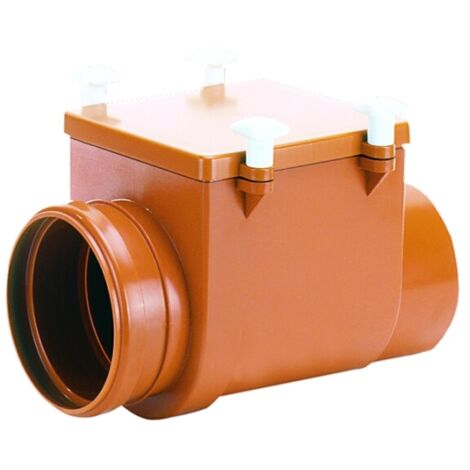 Vanne anti-inondation DN110 avec clapet en acier inoxydable et fosse d'inspection