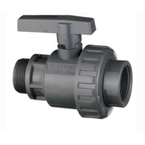 Vanne à Boisseau PVC 3/4" FF - Pression 16 Bar | Plimat - Pour Réseau Eau