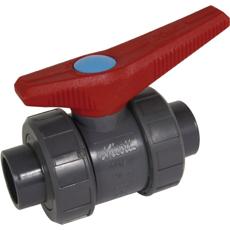 Nicoll - vanne à bille - diamètre 63 mm - avec joint nbr - série h2o vk63